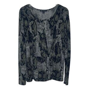 ❤️ INC International Concepts Animal Print Top Size L